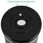 Lazmin Coffee Container Airtight, Stainless Steel Vacuum Sealed Kitchen Sotrage Canister for Coffee with CO2 Valve(Black)