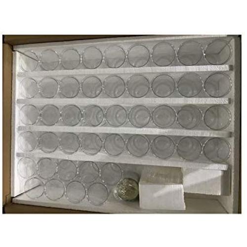 TECHTONGDA 45pcs 280ml Plastic Jars with Screw on Lids Storage Jars with Sealing Caps