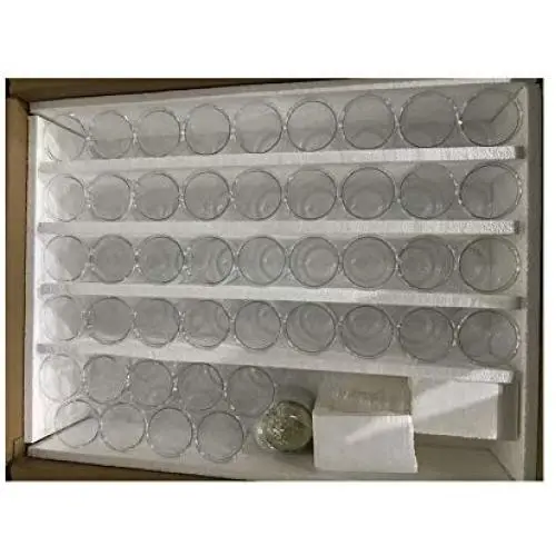 TECHTONGDA 45pcs 280ml Plastic Jars with Screw on Lids Storage Jars with Sealing Caps