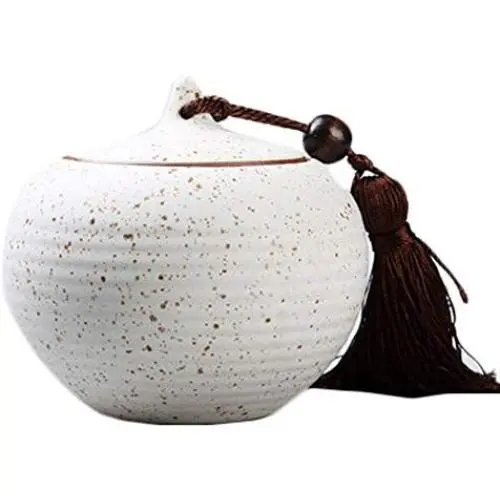 Goddness Bar Japanese-Style Storage Pots Tea Coffee Canisters Ceramic Jars(Style 18)