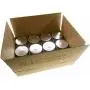 (Set of 12) 4 oz Mason Gläser mit Glatter Oberfläche – Einfach mit Silberfarbenen Sicherheitsknopfverschlüssen Beschriftbar, Regelmausschluss