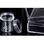 Cosmetic Container,16 Pieces Cosmetic Jars Travel Refillable Clear Plastic Makeup Containers Cosmetic Jars with for Creams/Powder/Mineral Make Up Cosmetic Bottles (5g/5ml)