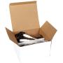 Vivaplex, 2, Large, 16 oz, Empty, Clear Glass Bottles with Black Lotion Pumps