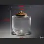 Glasbehälter mit Dichtung - FABSELLER Küchen- und Teekanne-Lagerung, Glaskaraffen, 400 ml