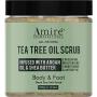 Amire Teebaumöl Peeling-Bad für Körper und Füße mit Toten Meer Salz, ideal für Akne, Schuppenflechte, Ferselfuß, angereichert mit Arganöl und Sheabutter zur Feuchtigkeitspflege.