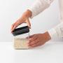 Brabantia 122309 Square Canister, Dark Grey