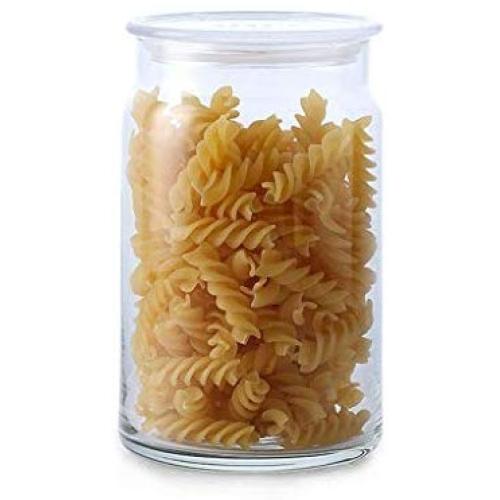 XSWZAQ Glass bottle sealed jar transparent cover grain storage tank dried fruit moisture-proof jar household food storage box large (Size : 750ml)