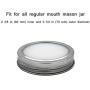 CHBKT 12 Pack Premium Reuseable Mason Jar Silicone Seals Gasket Lids for Regular Mouth Jar, Canning Storage Jars, Leak Proof Sealing Lid Inserts/Liners for Mason Jars, Stainless Steel Bands Included.
