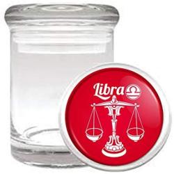 Libra Astrological Sign Horoscope Medical Odorless Glass Jar