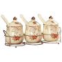 Mini Spice Jars European ceramic seasoning jar set kitchen household seasoning box