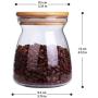 500Ml Glass Storage Bottles Glass Sealed Can Glass Jars Dispenser With Lid Cereal Tea Coffee Sugar Kitchen Storage,One