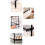 3-Tier Stainless Steel Storage Organizer Shelf for Kitchen, Multifunction Countertop Standing Spice Rack Jars Bottle Storage Knife Utensils Holder