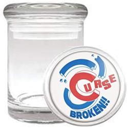 Curse Broken Chicago Baseball Medical Odorless Glass Jar