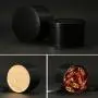 Boîte Métallique Ronde Fermée Portable pour Thé Café Sucre Épices Rangement Cuisine Maison, Blanche Boîte Métallique Ronde Fermée Portable pour Thé Café Sucre Épices Rangement Cuisine Maison, Blanche
