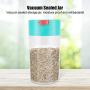 Food Storage Jar, Zerone Plastic Vacuum Sealed Storage Jar Food Container for Coffee Beans, Tea and Dry Goods(S)