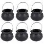 Garneck Halloween Candy Jars, Handheld Candy Buckets, Witch Cauldron Candy Holders for Halloween Party Hanging Props (8 pcs Black) Garneck Halloween Candy Jars, Handheld Candy Buckets, Witch Cauldron Candy Holders for Halloween Party Hanging Props (8 pcs Black)