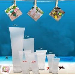 20PCS 100ml Refillable Empty Plastic Tubes Bottle Packing Sample Bottles Jars Makeup Container For Shampoo Cleanser Shower Gel Body Lotion (100ml)