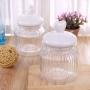 WAOving Nordic Ceramic Glass Candy Jars Sealed Cans Kitchen Food Storage Bottle Spices