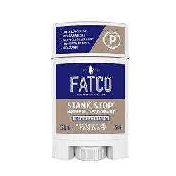 FATCO Stank Stop All Natural Deodorant with Tallow and Organic Coconut Oil – Scotch Pine + Coriander (1.7 oz)