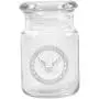 Clear Glass Herb Stash Jar with Lid 4.5 oz with US Navy Logo from Smoke Promos Clear Glass Herb Stash Jar with Lid 4.5 oz with US Navy Logo from Smoke Promos