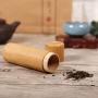 Portable Handmade Natural Bamboo Round Shape Tea Jar Tea Storage Container Box For Kitchen Living Room Home Use (2#)