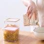 Kitchen Sealed Jar Plastic Food Storage Box Grain Dried Fruit Storage Jar Cookie Jar Storage Tank,Blue 1620ML
