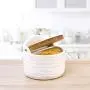 Bocal en Céramique pour Sucre - Pot à Condiments avec Couvercle et Cuillère, Contenant Inversable pour Épices, Crème, etc. Avec Étiquette Chaleur, Cadeau Pratique/Décoration Mignonne/Meilleur Rangement Cuisine, Semicirculaire, 270ML (9.1oz) Bocal en Céramique pour Sucre - Pot à Condiments avec Couvercle et Cuillère, Contenant Inversable pour Épices, Crème, etc. Avec Étiquette Chaleur, Cadeau Pratique/Décoration Mignonne/Meilleur Rangement Cuisine, Semicirculaire, 270ML (9.1oz)