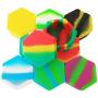 SZBS Silicone Containers jars 10pcs/lot 26ml hexagon shape assorted color container for Dab Oil Silicone Storage Container wax Concentrate Jar Dab Container (10)