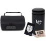 Herb Guard - 1 Oz Stash Jar with Locking Protective Case 100% Smell Proof (500 ml) - Smell Proof Container Comes with Humidity Pack, HG Grinding Card and Resealable Travel Bags