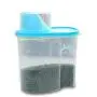 Contenants de stockage Yagaga pour aliments, boîtes de rangement transparentes en plastique étanches, conservation fraîche, rangement et organisation de placards, ensemble de 4 pièces (Bleu) Contenants de stockage Yagaga pour aliments, boîtes de rangement transparentes en plastique étanches, conservation fraîche, rangement et organisation de placards, ensemble de 4 pièces (Bleu)