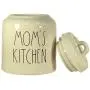 Rae Dunn Moms Kitchen Canister for Cookies, Treats or Snacks and Set of 6 Fridge Magnets Gift Set Large Letter LL Pottery Bundle