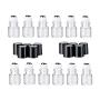 12PCS Mini Clear Glass Essential Oil Roller Bottle Bottles with Removable Glass Roller Ball And Black Cap For Essential Oil Perfume Oils Lip Gloss Cosmetic Storage(2ml)