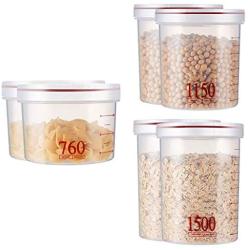 Plastic Sealed Jars, Kitchen Household Grain Storage Tanks, Storage Seasoning/Coffee/Oatmeal