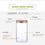 Glass Jar With Bamboo Lid Food Candy Storage Bottles Tea Container Cup Sealing Kitchen Accessories,350Ml