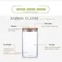 Glass Jar With Bamboo Lid Food Candy Storage Bottles Tea Container Cup Sealing Kitchen Accessories,350Ml Glass Jar With Bamboo Lid Food Candy Storage Bottles Tea Container Cup Sealing Kitchen Accessories,350Ml