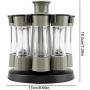 8 Pcs/Set Combination Plastic Seasoning Jar, Spice Bottle Jar Cruet Salt Pepper Storage Organizer Kitchen Tool