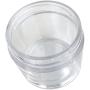 (Quantity: 12 Pieces) Beauticom 30G/30ML (1 Oz) Round Clear Jars with White Lids for Lotion, Creams, Toners, Lip Balms, Makeup Samples - BPA Free