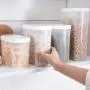 Plastic Storage Jars Airtight Canisters for Bulk Food Storage Kitchen & Household Organization for Dry goods Plastic Storage Jars Airtight Canisters for Bulk Food Storage Kitchen & Household Organization for Dry goods
