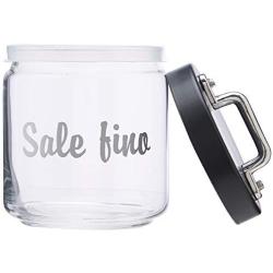 Italo Ottinetti Glass Storage Jars with Hermetic Lid Grey 0.75 Litre Sf, one Size