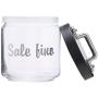 Italo Ottinetti Glass Storage Jars with Hermetic Lid Grey 0.75 Litre Sf, one Size