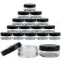 Bouteilles Rondes Transparentes 5G/5ML avec Couvercles Noirs pour Herbes, Épices, Thé en Feuilles Vertes, Café et Autres Aliments – BPA Free (Quantité : 25pcs) Bouteilles Rondes Transparentes 5G/5ML avec Couvercles Noirs pour Herbes, Épices, Thé en Feuilles Vertes, Café et Autres Aliments – BPA Free (Quantité : 25pcs)