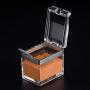SZQL Clear Seasoning Rack Spice Pots - 4 Piece Acrylic Seasoning - Storage Container Condiment Jars Non-Slip Design