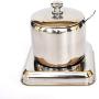 DayCount Stainless Steel Sealed Cans Pots Storage Spice Jars with Lid Spoon and Holder Coffee Tea Candy Beans Milk Powder Food Jar with Spoons