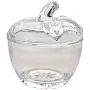 FUYU Apple Crystal Glass Sugar Bowl Spice Jar Candy Jar Storage Jar with Lid FUYU Apple Crystal Glass Sugar Bowl Spice Jar Candy Jar Storage Jar with Lid