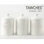 Keramik-Behälter-Set für die Küche, 3-teilig, sicherer und gesünder – für Kaffee, Tee, Zucker, mit luftdichten Deckeln, weiß, TAWCHES TC001 (A Weiß 3 Stück)