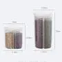 Multi-grain storage box, plastic transparent storage tank, kitchen moisture-proof grid bean sealed can