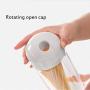 YTF-Noodle storage tank, noodle food box, kitchen glass transparent storage container easy to clean