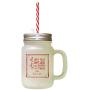 Red I Am Not Afraid. I Was Born To Do This. Joan Of Qrc Frosted Glass Mason Jar With Straw