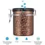 ZXYWW Stainless Steel Airtight Canister, Food Storage Jar for Sugar/Coffee Canister with Airtight Lid Locking Clamp(1.8L),Silver ZXYWW Stainless Steel Airtight Canister, Food Storage Jar for Sugar/Coffee Canister with Airtight Lid Locking Clamp(1.8L),Silver