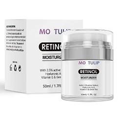 Retinol Moisturizer Cream 1.7 Oz for Face and Eye Area With Retinol, Hyaluronic Acid, Vitamin E Day and Night Anti Aging, Anti Wrinkles, Fine Lines